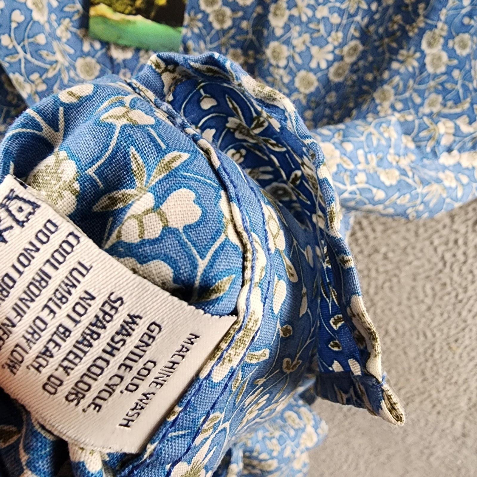 Reyn Spooner Kettle Floral Classic Fit Camp Shirt Men's 3XL Lichen Blue S/S - Picture 10 of 14