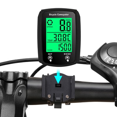 Bicycle Speedometer Cycle Digital Odometer Bike Computer Waterproof Touch Screen