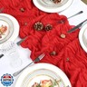 8 Pack Red Cheesecloth Table Runner 10Ft Gauze Cheese Cloth Table Runner 120 Inch Boho Sheer Rustic Fabric for Summer Decor Bridal Baby Shower Wedding Centerpiece Home Table Decoration