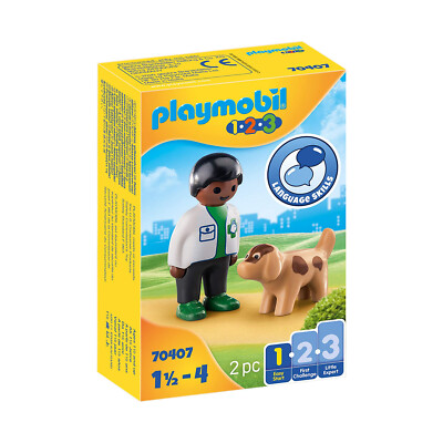 Конструктор Playmobil 123 Ветеринар с собакой 70407 НОВЫЙ В НАЛИЧИИ