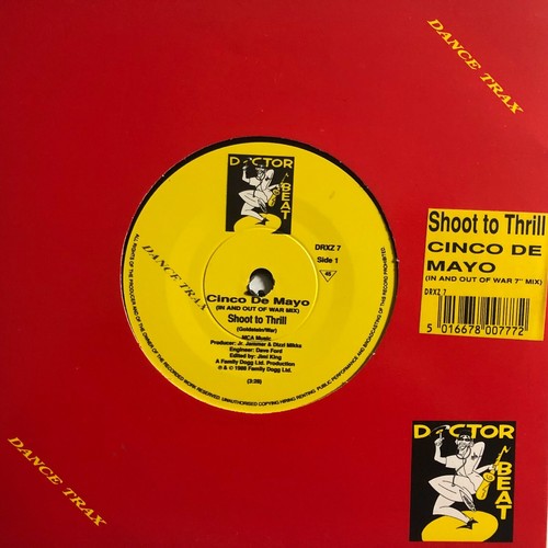 Shoot to Thrill Cinco de Mayo Doctor Beat U.K. 7" 1988