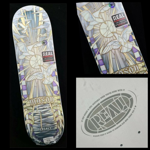 Mason Silva Cathedral II Stained Glass Real Skateboard 8.5