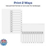 Avery Dividers for 3 Ring Binders, 10 Tabs per Set, Customizable Table of Contents, Classic White Tabs, Great for Organizing Reports, Projects, and More (6 Sets of 11823)