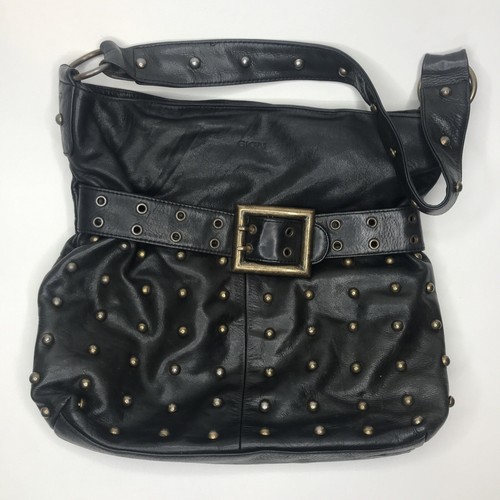 レビュー高評価商品 Shoulder Handbag Leather SK!N Tote Brass Skin Boho Black トップス