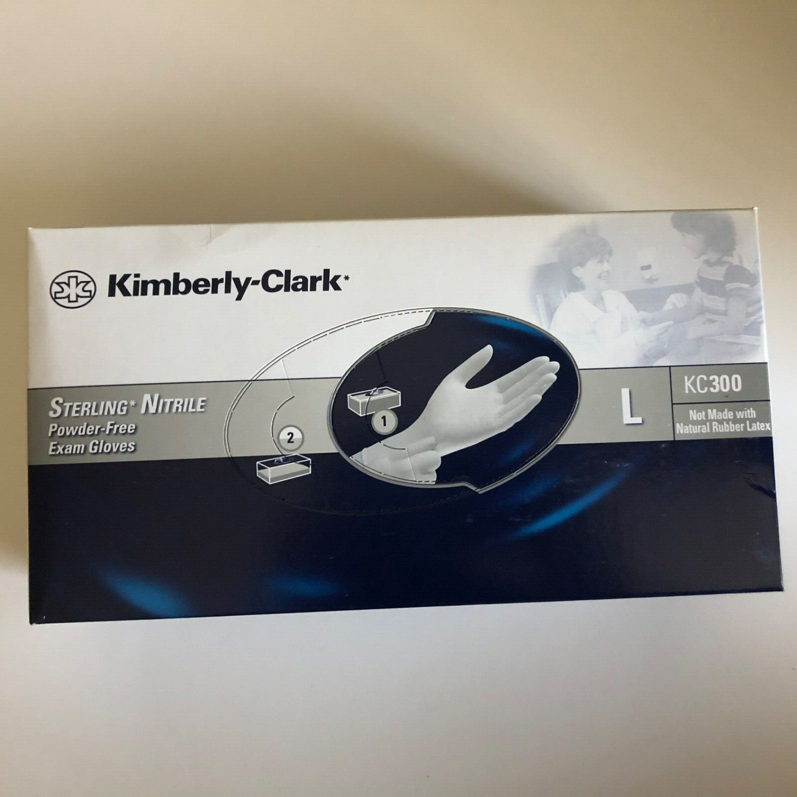 2000 Count Case - Kimberly Clark Nitrile Exam Gloves Size Large Exp. 11/2024