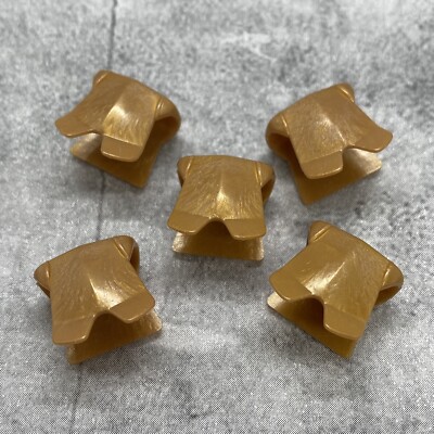 5pack Custom Classic Plain Armor Dull Gold Block Accessory for Minifigs E10kjc17