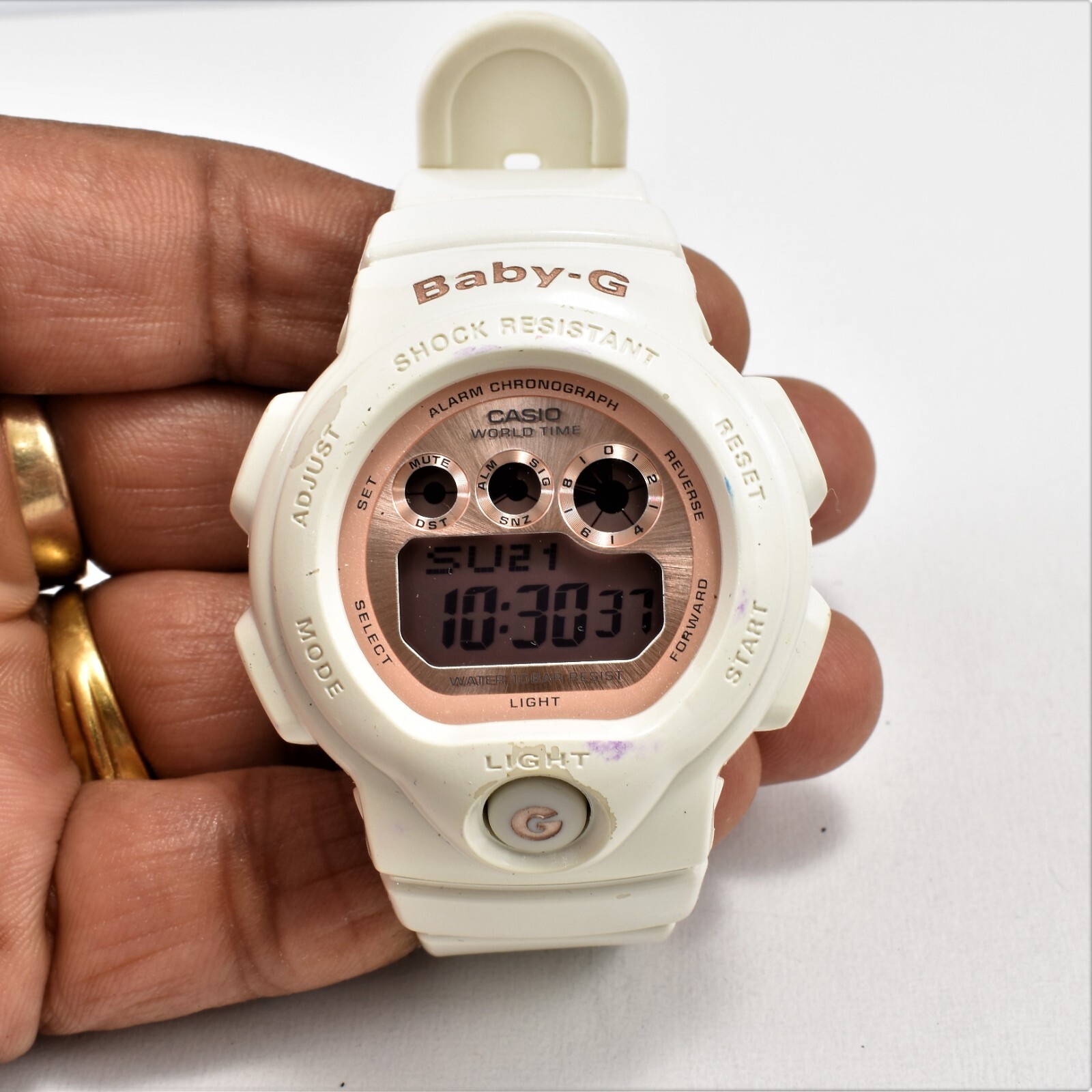 Casio Baby G-Shock White Rose 200m Water Resistant World