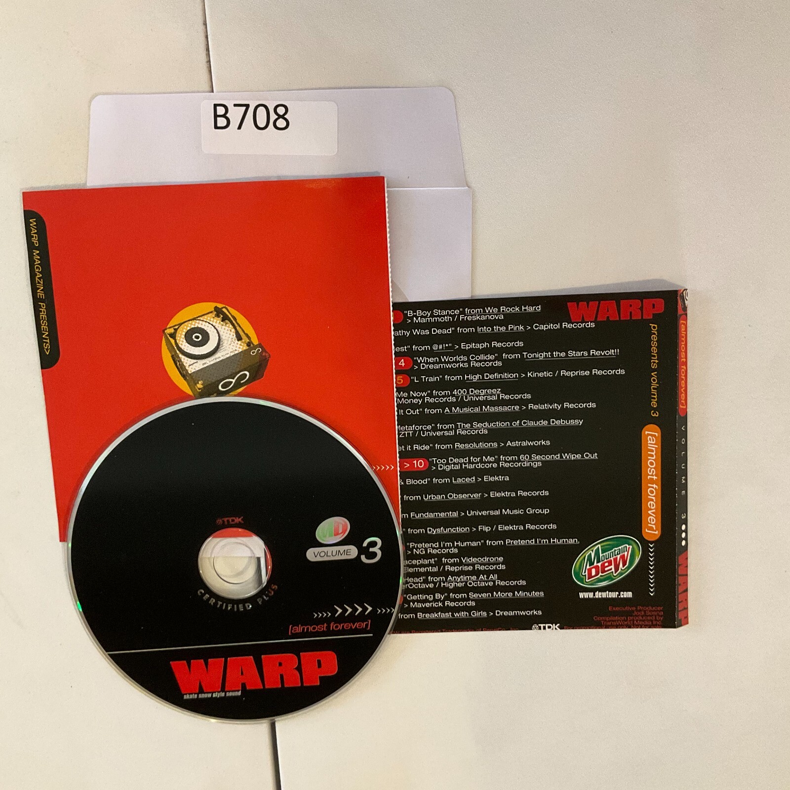 Warp - VOLUME 3 CD No Case No Tracking #B708 603967149326| eBay