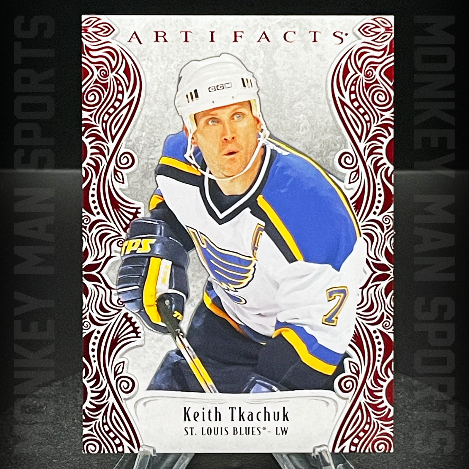 2025-26 Artifacts - Keith Tkachuk #/599 - #161 RUBY RED BLUES MINT