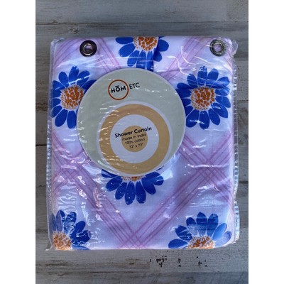 HOM ETC Cotton Floral Shower Curtain 72'' x 72'' C100836