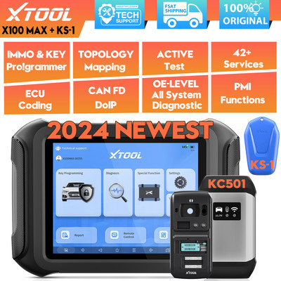 XTOOL X100 MAX Auto K!ey Programmer Tool Bidirectional OBD2 Code Reader Scanner 