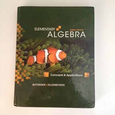 Elementary Algebra: Concepts and Applications (8th Edition) - Bittinger, Mar...