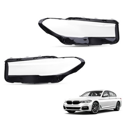 Left Right Headlight  Lens Cover For BMW G30 M5 540i 2020-2023 63118084383 PC