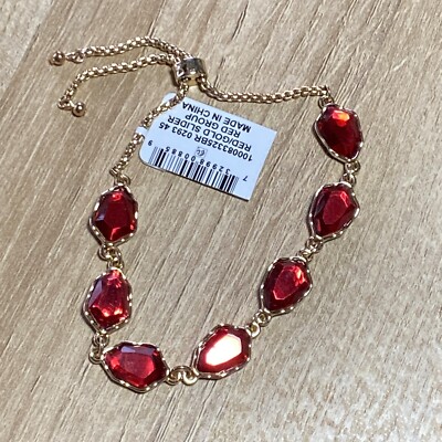 Red Stone Slide Bracelet Style And Co
