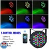 Stage Lights 36 LED Par Lights RGB Stage Lighting Uplights 7 Modes DJ Light Sound Activation Control with Remote Control Stage Light for Disco Wedding Party Event Club Bar Christmas (4 Pack)