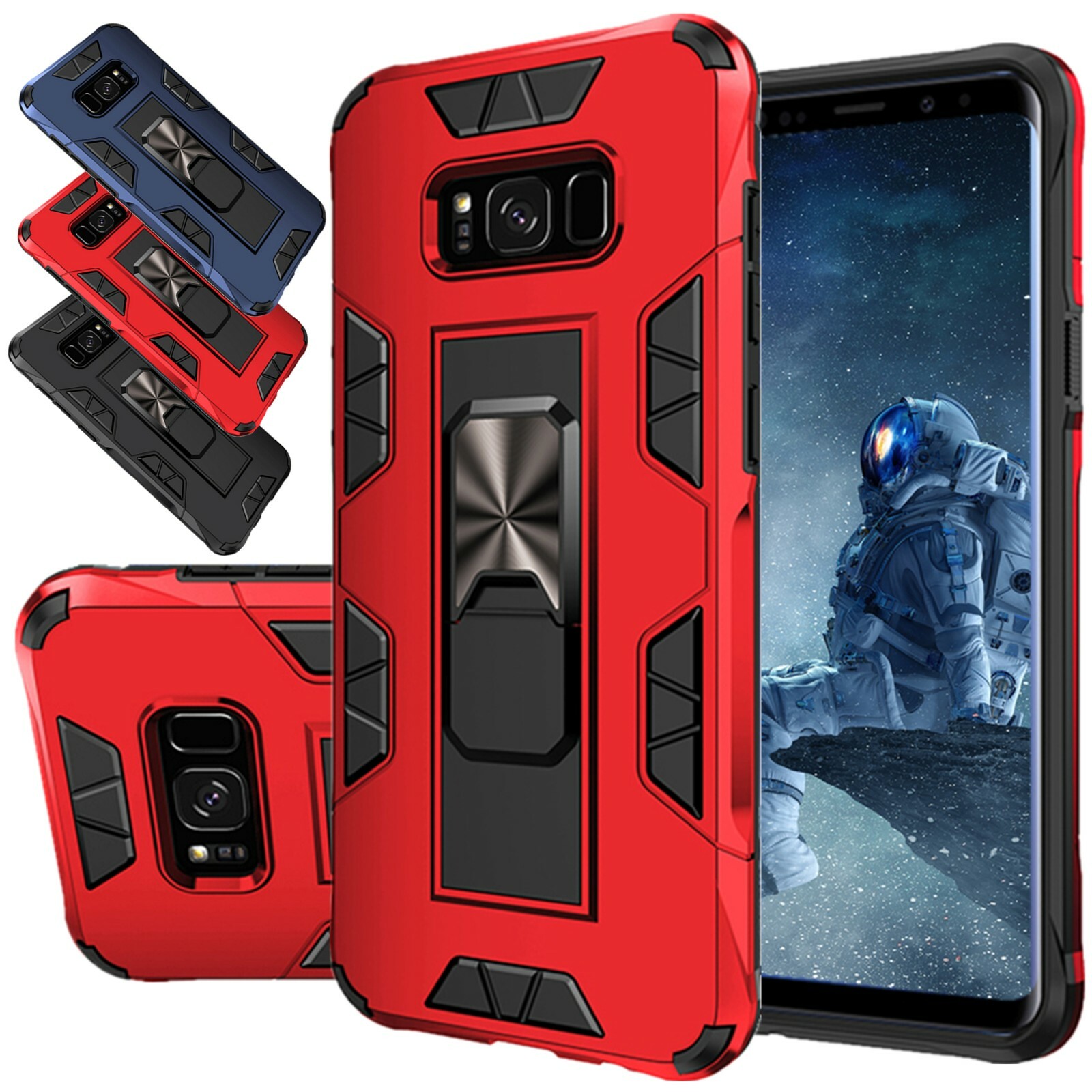 SAMSUNG - Galaxy gear 箱無し For Samsung Galaxy S8 / S8 Plus Case Kickstand Shockproof