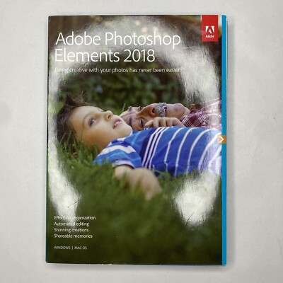 Adobe Photoshop Elements 2018 PC/Mac - SEALED 