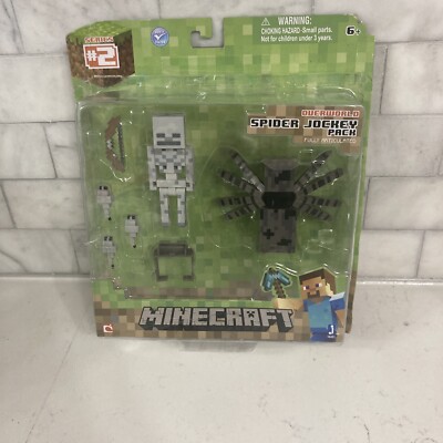 Minecraft Series 2 Overworld Spider Jockey Pack New (Package Damaged)
