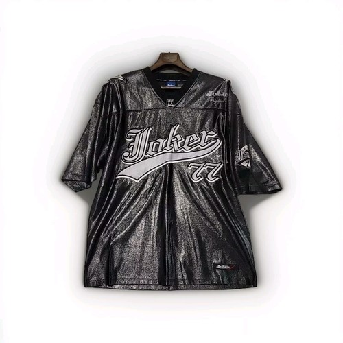 Vintage Joker 77 Rare Hip Hop Football Jersey 90s Y2K Black