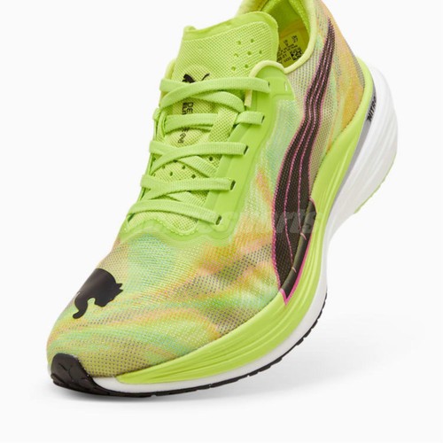 Pre-owned Puma Deviate Nitro Elite 2 Lime Pow Black Men Racing Running Shoes 380088-01 In Green