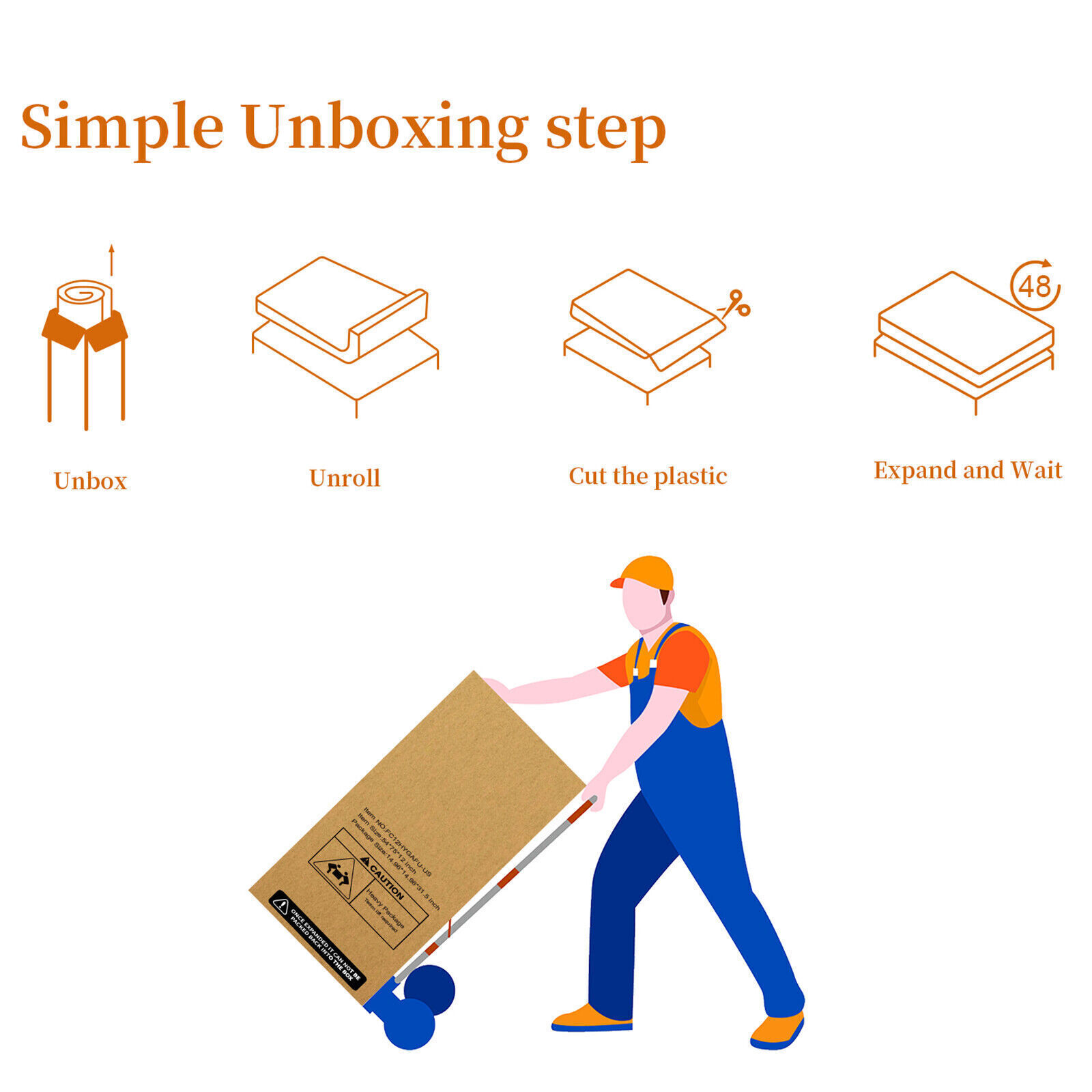 12" 14" Gel Memory Foam & Innerspring Hybrid Mattress, Twin Full Queen King Size