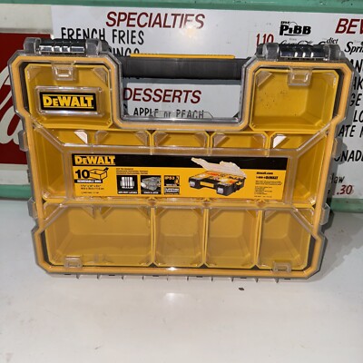 DeWalt Deep Pro Organizer. 10 Removable Bins. New