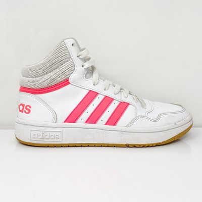 

Adidas Womens Hoops 3.0 Mid GW5458 Белая повседневная обувь Кроссовки Размер 7, Белый, Hoops 3.0 Mid