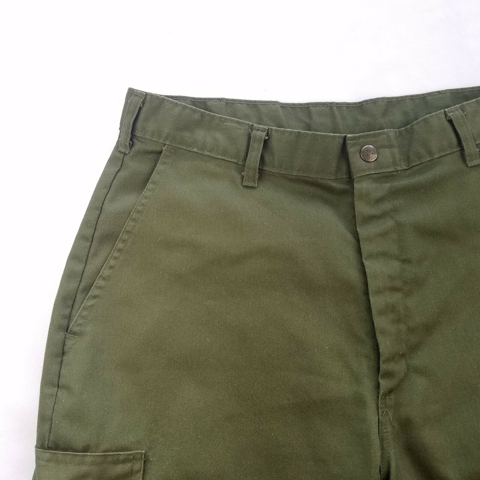 Boy Scouts Of America Cargo Pants Mens 32x30 Green Official Uniform Straight Leg