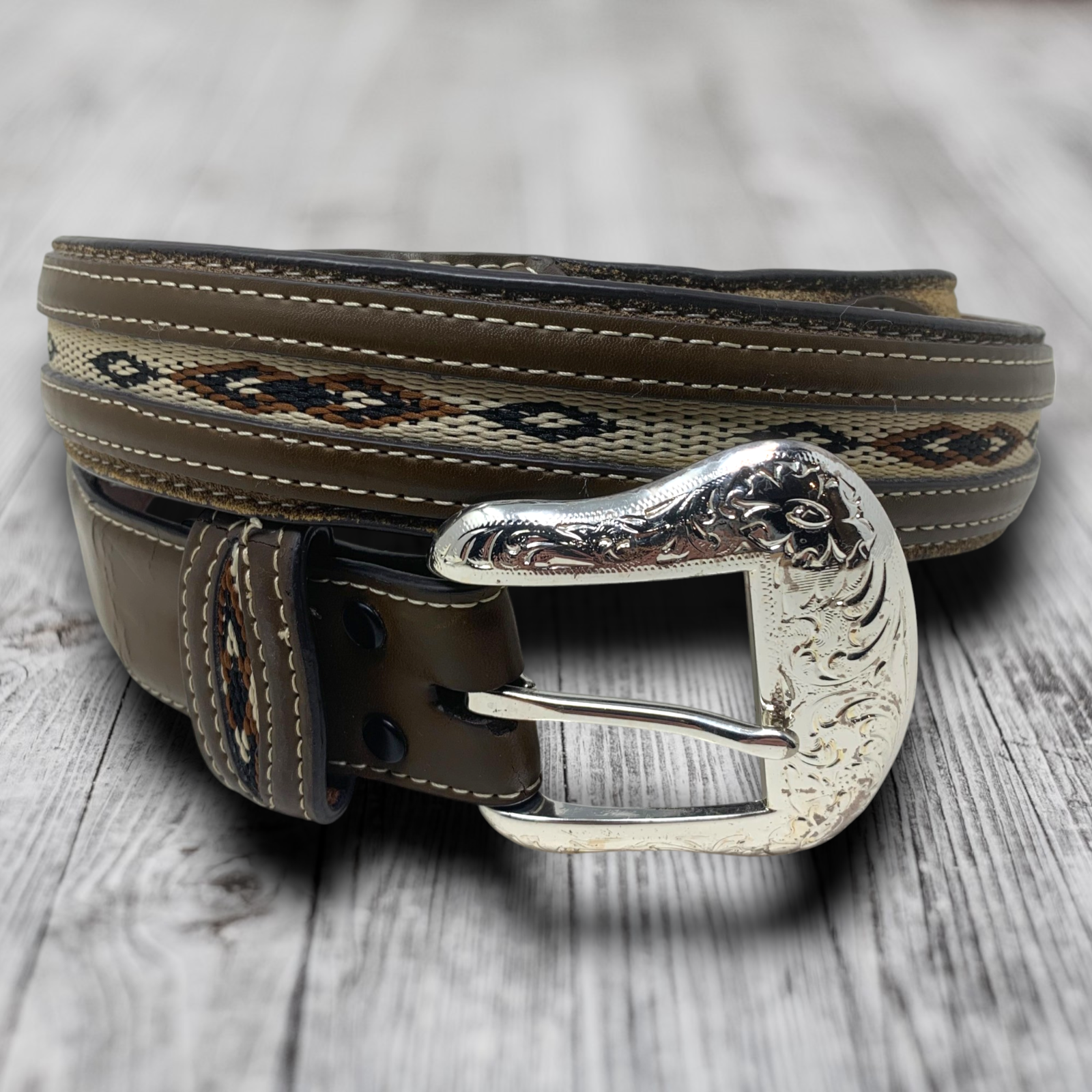 小物 used western belt Vintage Nocona Belt Co, 1990s Western Style Leather Belt - Etsy