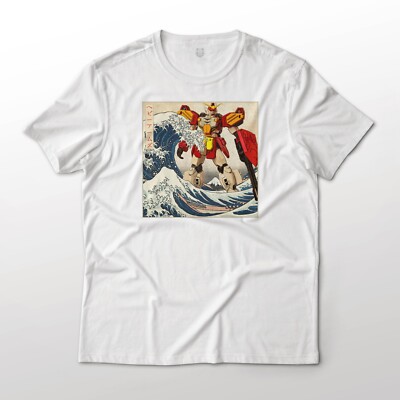 XXXG-01H Gundam Heavyarms in the Great Wave Off Kanagawa Anime Graphic Tee