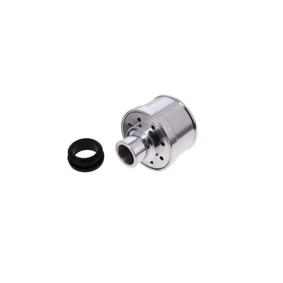 Aluminum Valve Cover Breather 1.25" Push-In Smooth - Polished