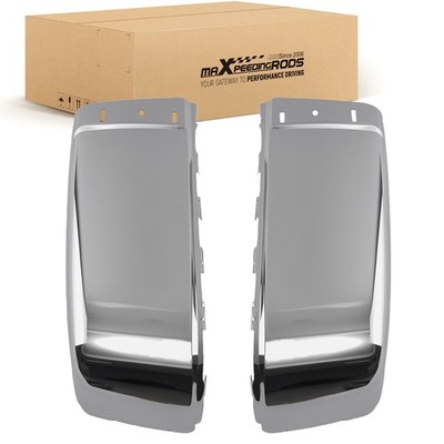 Bumper End Set for Silverado 1500 LS 2007-2013 Steel Chrome 15284308 W/O Sensor