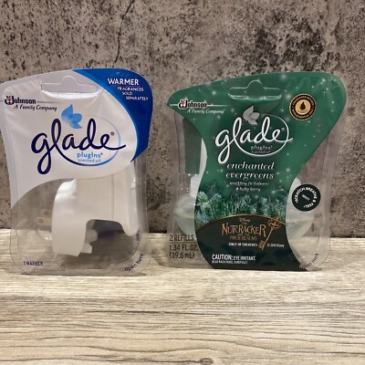 Glade Scented Oil Plug-In Warmer & Enchanted Evergreens Nutcracker Scented Oil