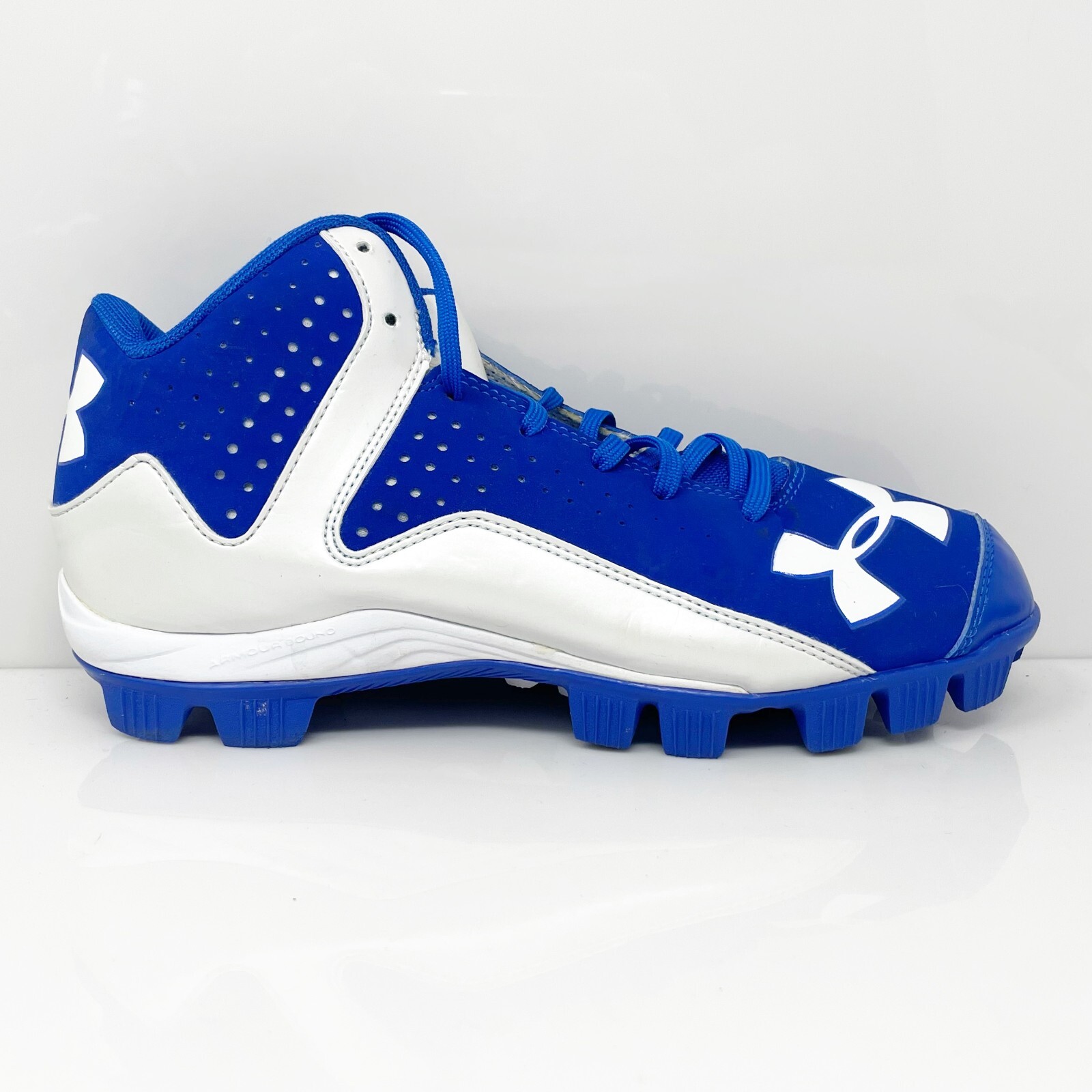 

Бейсбольные бутсы Under Armour Boys Leadoff Mid RM 1297315-100 синие, размер 5,5 лет, Синий