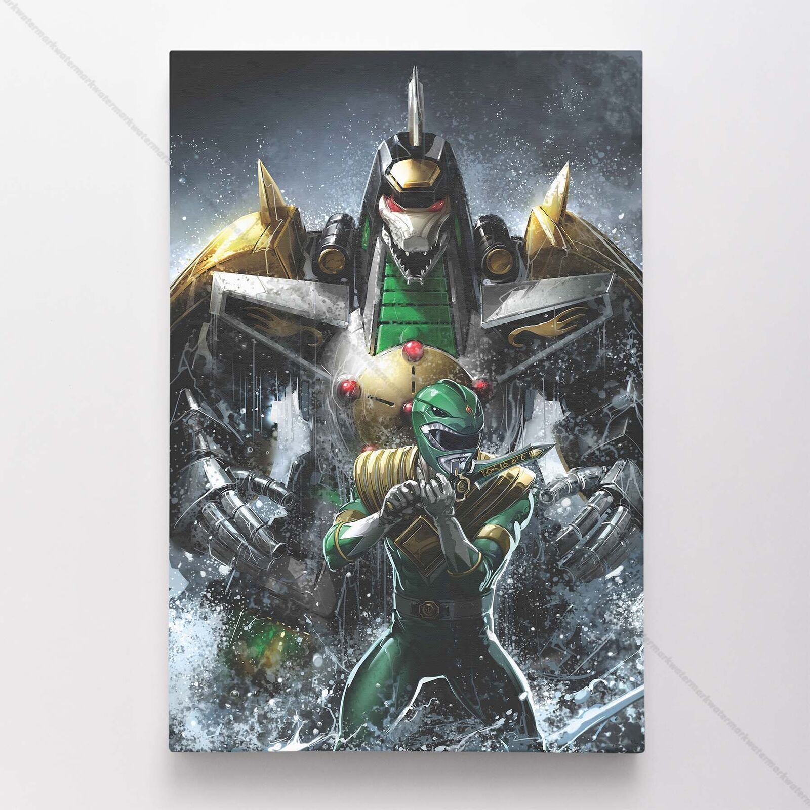 Power Rangers Poster Canvas Mighty Morphin Comic Wall Art Print #6145