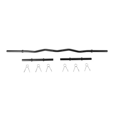 Barbell Standard 1  Curl Bar and Dumbbell Handle Set