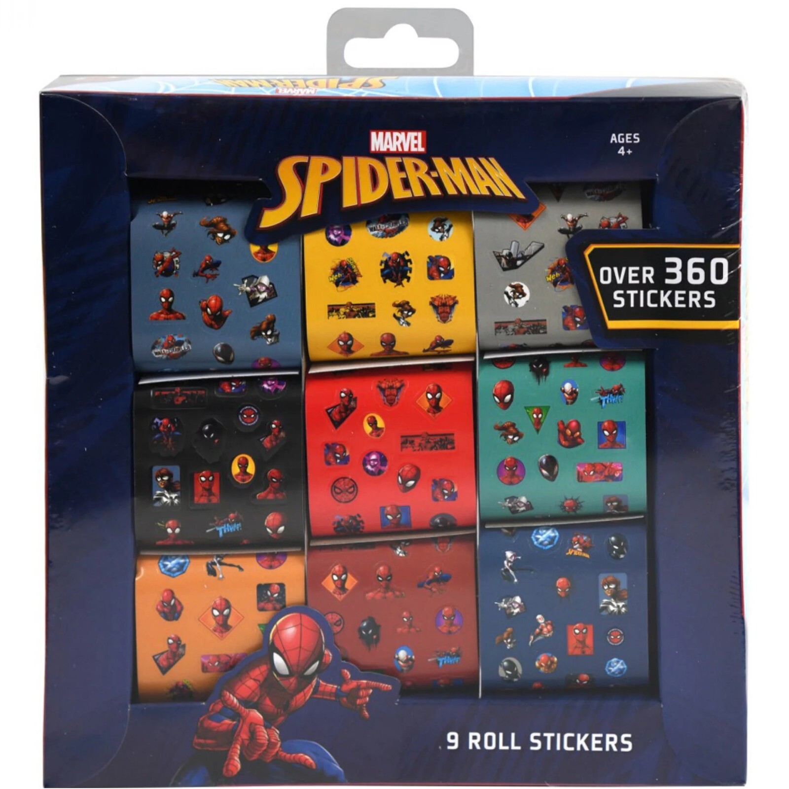 Marvel Spiderman Stickers 360+ 9 Rolls Box