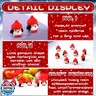 Soulchen 50 Pcs Winter Mini Penguin Figurines Small Resin Penguin with Red Hat Tiny Animal Statue Cake Topper Birthday Decorations for Christmas Micro Landscape Party Supplies Doll House DIY Craft