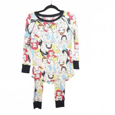 Disney Princess Women's XS Pajama Set Top/Bottom Waffle Fabric...