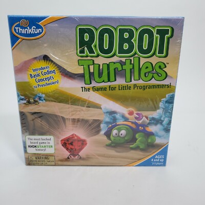 Robot Turtles Board Game Basic Coding Concepts for Preschoolers Thinkfun 2014
