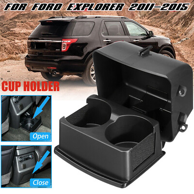 For Ford Explorer 2011-2015 Center Console Dual Cup Holder - Rear Seats N8T6