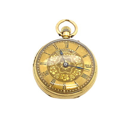 Antique 18ct Yellow Gold Victorian Thomas Russell Sons Pocket