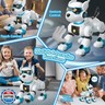 PeachLeaf Smart Robots Dog Toy for Kids, Programmable Interactive RC Robotic Pets with Voice Control and Touch Sensory, Imitates Animals Music Dancing, Present for Kids Boys and Girls