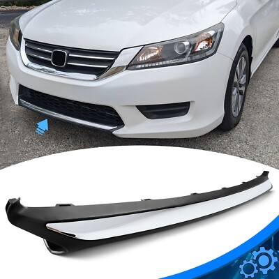 Front Bumper Trim Chrome Black For HO1095119 Honda Accord 2013 2014 2015