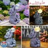 Fashionoda Solar Elephants Outdoor Garden Statues: Outside Decor with Lights Clearance for Yard Art Lawn Ornaments Porch Patio Balcony Home House - Birthday Gifts for Grandma Mom Women