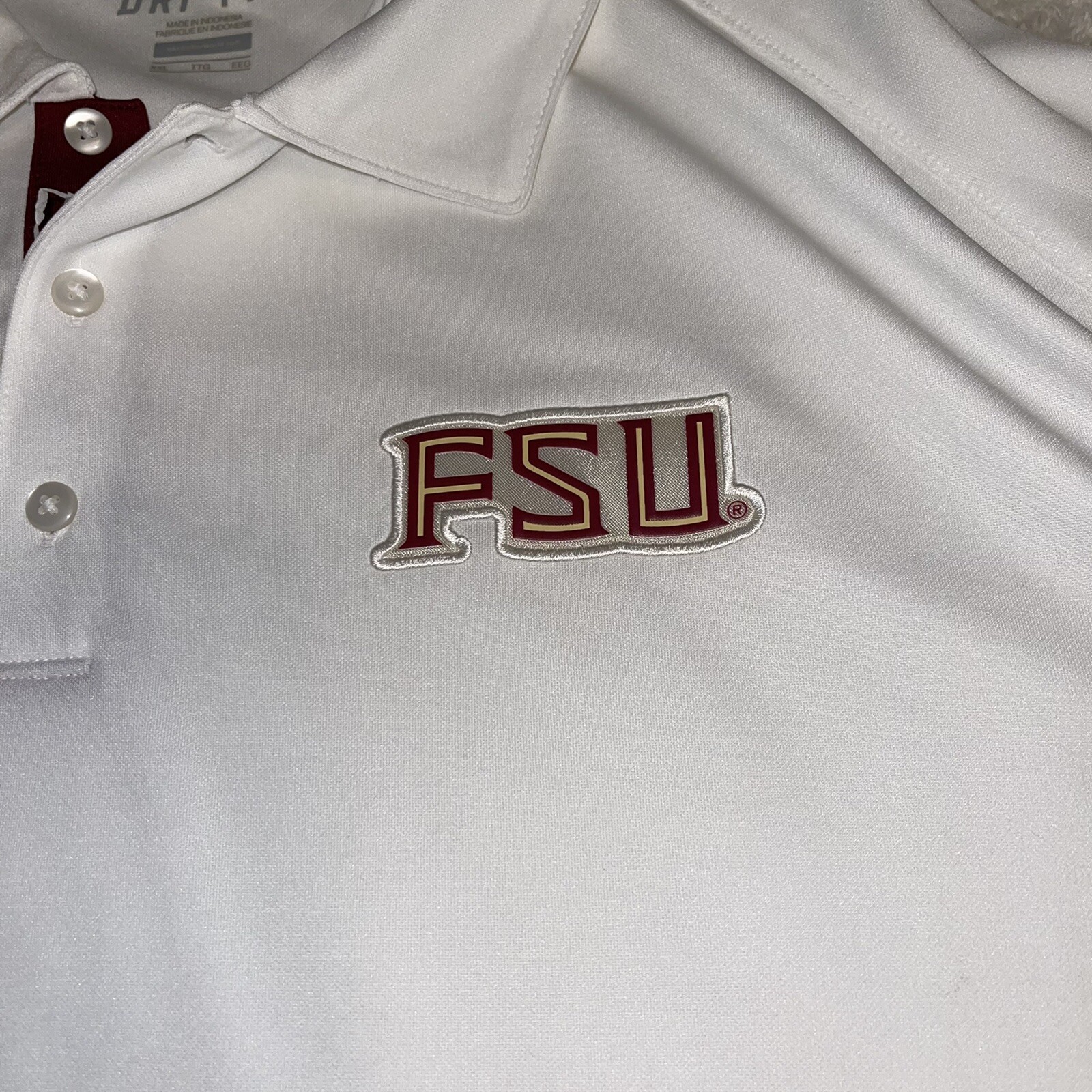 Поло Nike Dri-Fit White Polo FSU 