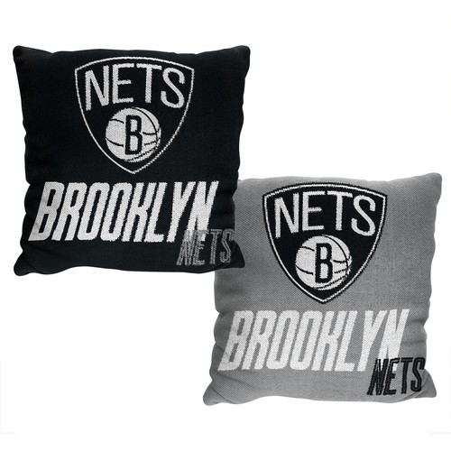 Двусторонняя жаккардовая декоративная подушка Northwest NBA Brooklyn Nets