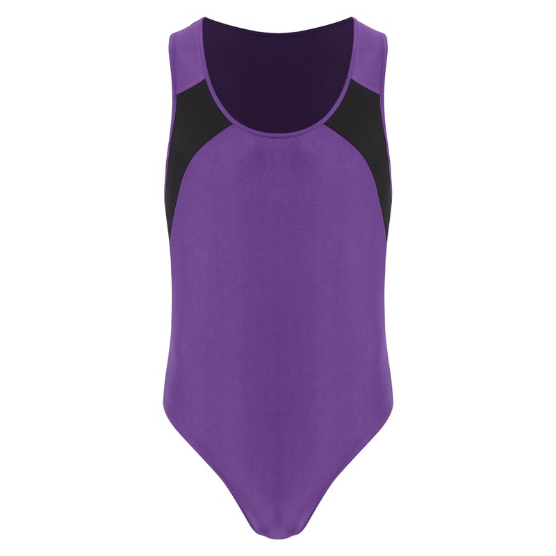 Body Pour Homme à L'huile Brillant Sans Manches, Combinaison Basique, Maillot De Corps Avec Pochette, Slip, Pour Le Sport, Body Extensible, En Nylon, Collants, Noir , M