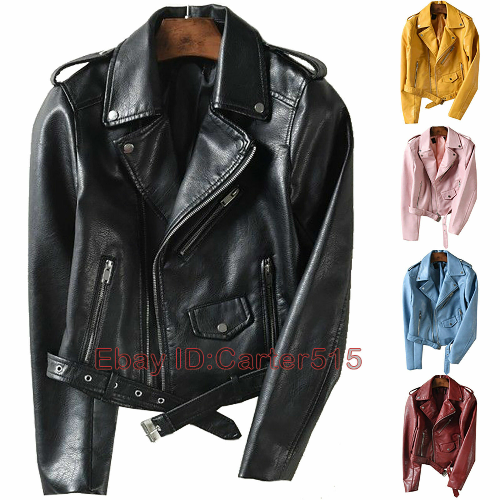 【未使用】round short fake leather jacket ROUND SHORT FAKE LEATHER JACKET ブラック