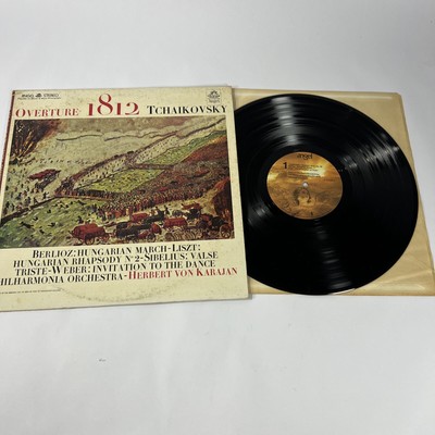 Herbert von Karajan Tchaikovsky's 1812 Overture Angel Records LP Classical